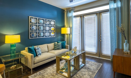 Living Space Interior of Two-Bedroom Apartments in Houston, TX